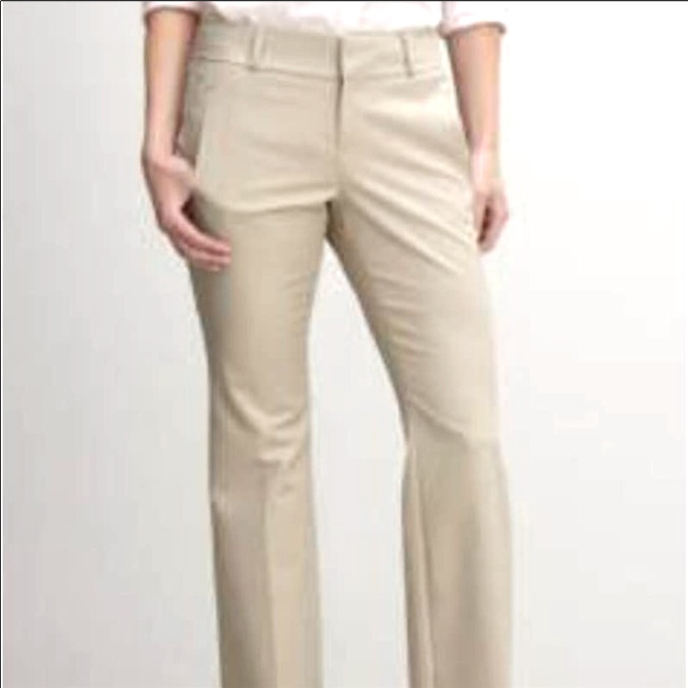 Banana republic Women light cream career slacks - size 4